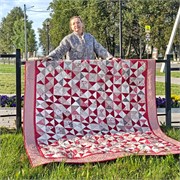 Набор тканей для пошива Одеяло Клюквенный морс 2116